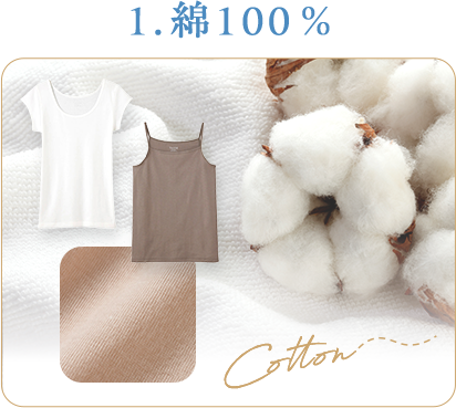 1.綿100％
