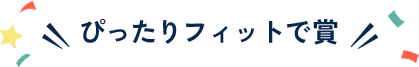 ぴったりフィットで賞
