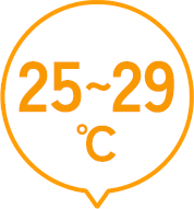 25℃~29℃