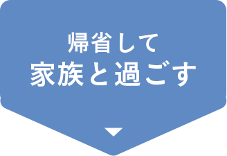 帰省して家族と過ごす