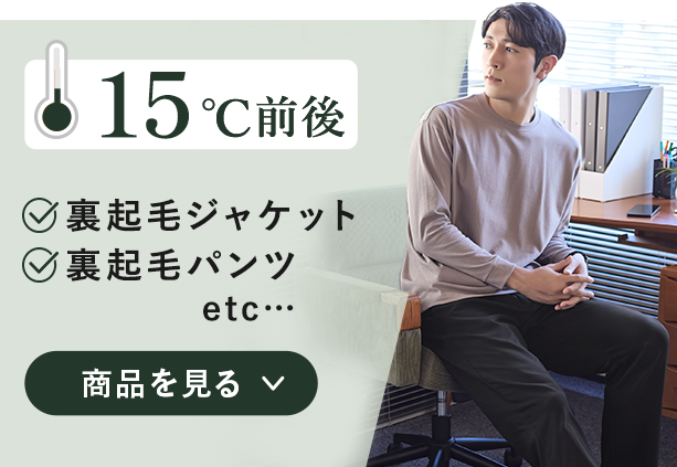 15℃前後