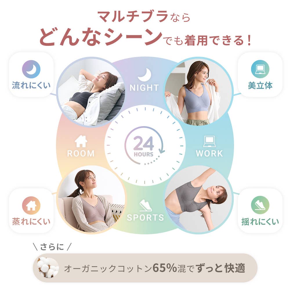 マルチブラならどんなシーンでも着用できる