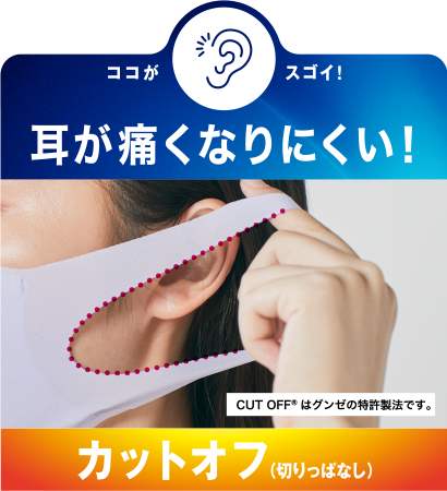 写真：耳が痛くなりにくい