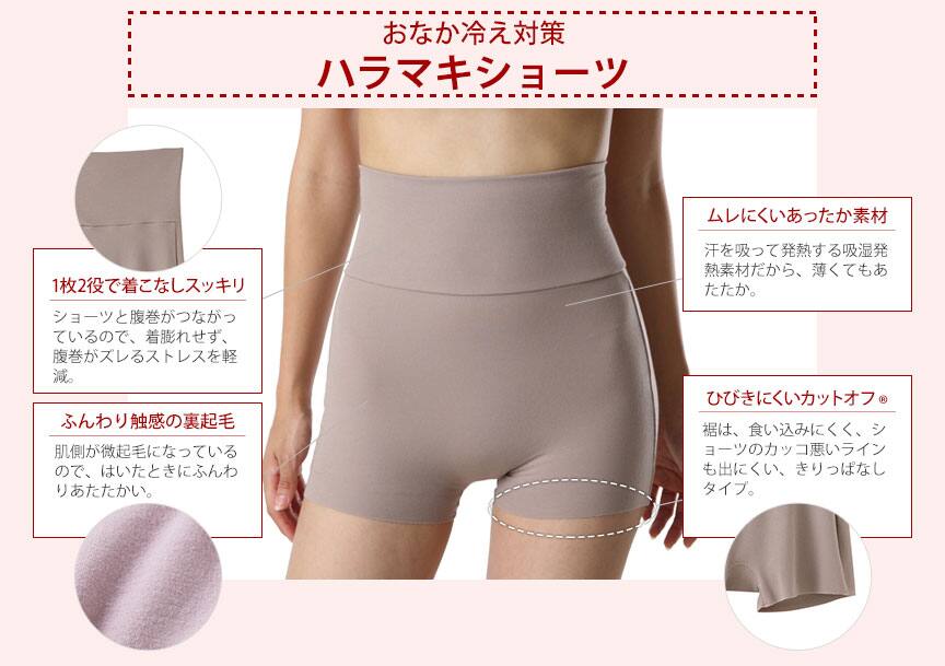おなか冷え対策 ハラマキショーツ