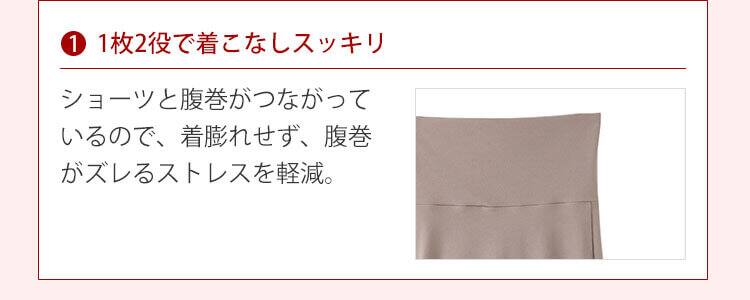 おなか冷え対策 ハラマキショーツ