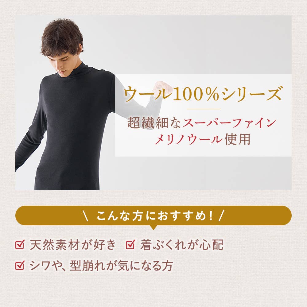 theGUNZE ウール100%シリーズ