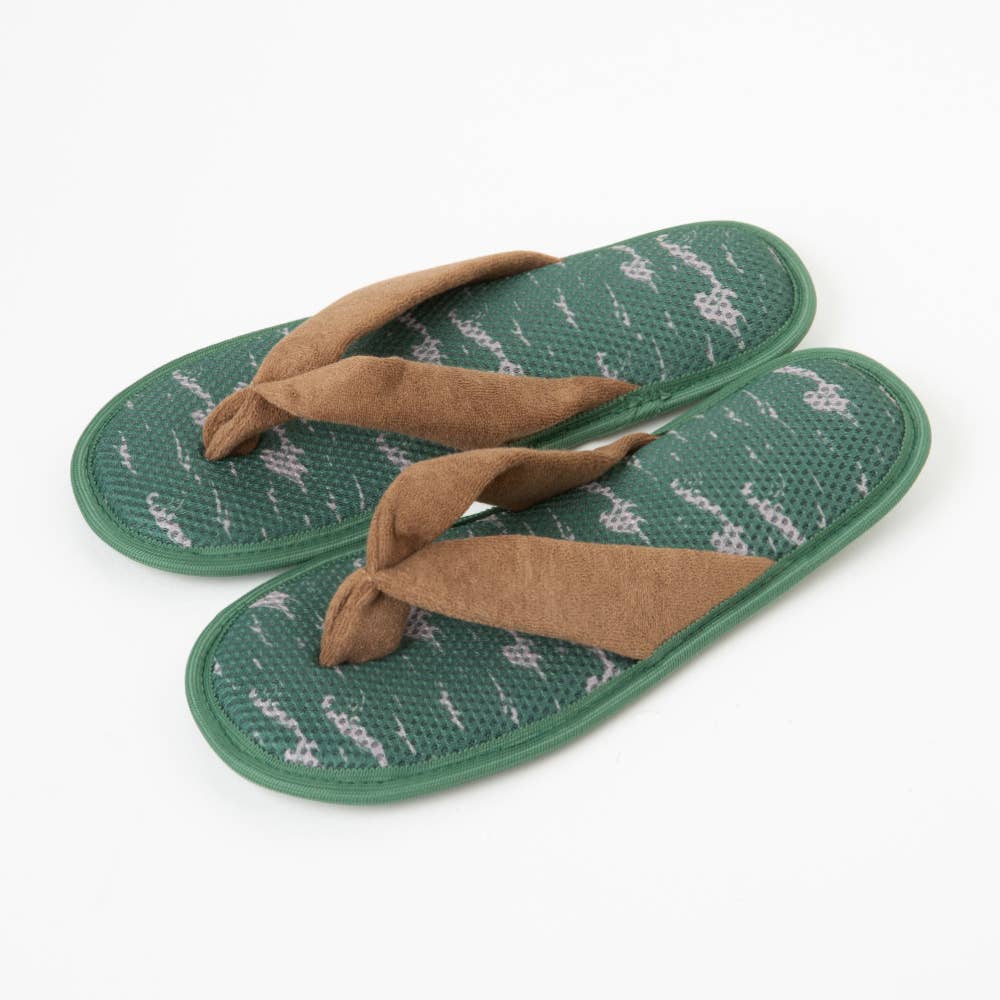 【サンダル】足底迷彩柄スリッポン【SALE】 ADT107 グリーン