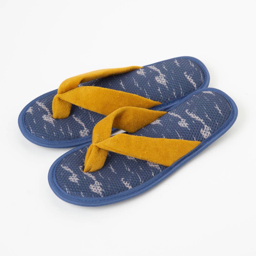 【サンダル】足底迷彩柄スリッポン【SALE】 ADT107 ディープネービー