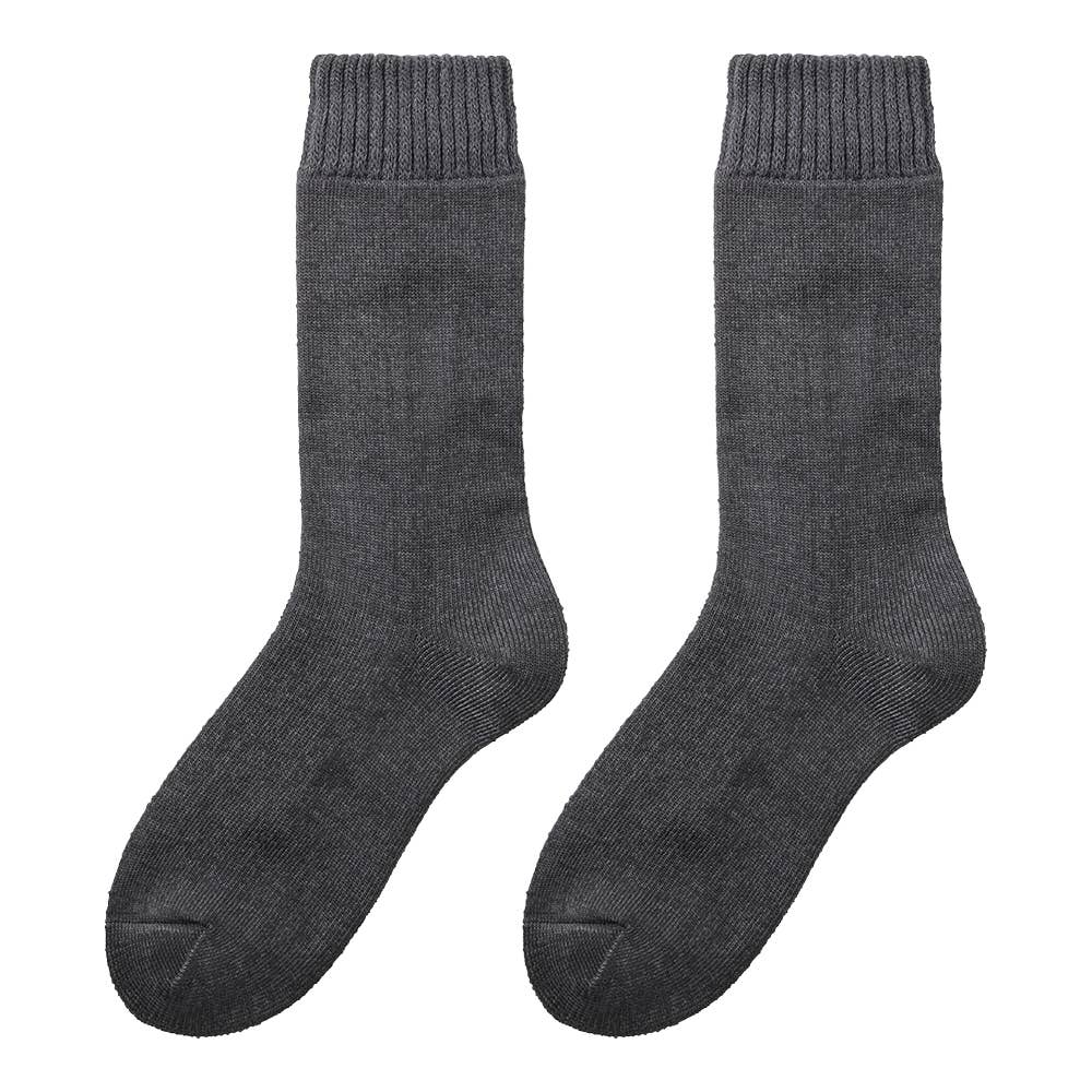 【ファイヤーアセドロン】3層構造クルー丈ソックス AGY301 チャコールグレー