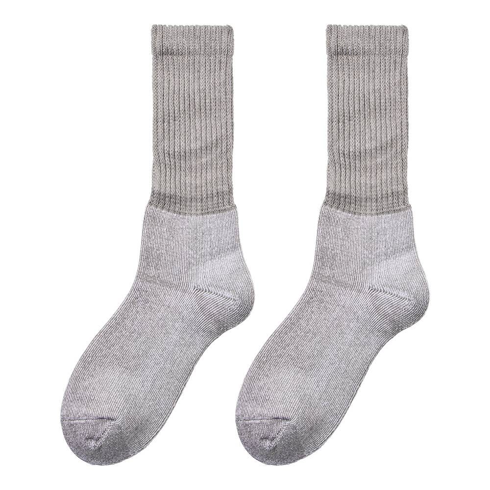 【ファイヤーアセドロン】3層構造クルー丈ソックス AGY302 グレー