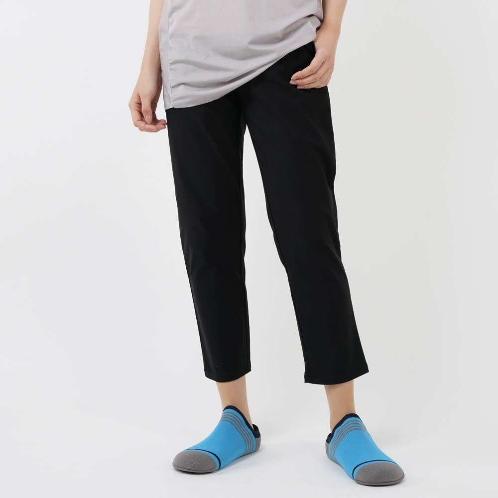 ドライレーヨン混テーパードパンツ レディース M ブラック レディース