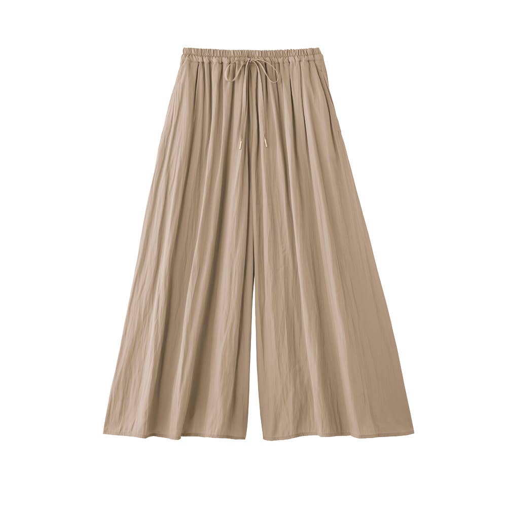 【ワイド】ワッシャーパンツ【SALE】 ALV508 ゴールドベージュ