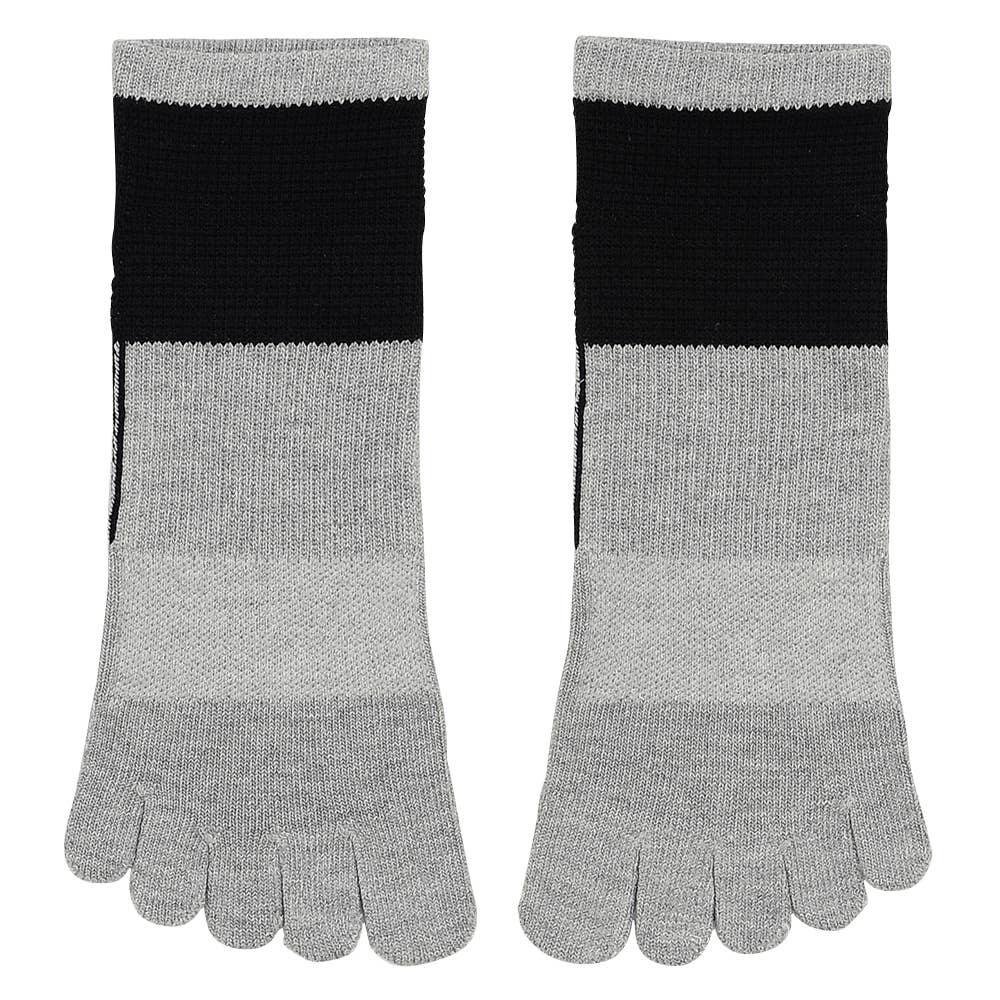 【ネット限定お得3足セット・5本指】アーチサポート付スニーカーソックス AS0403 ライトグレー