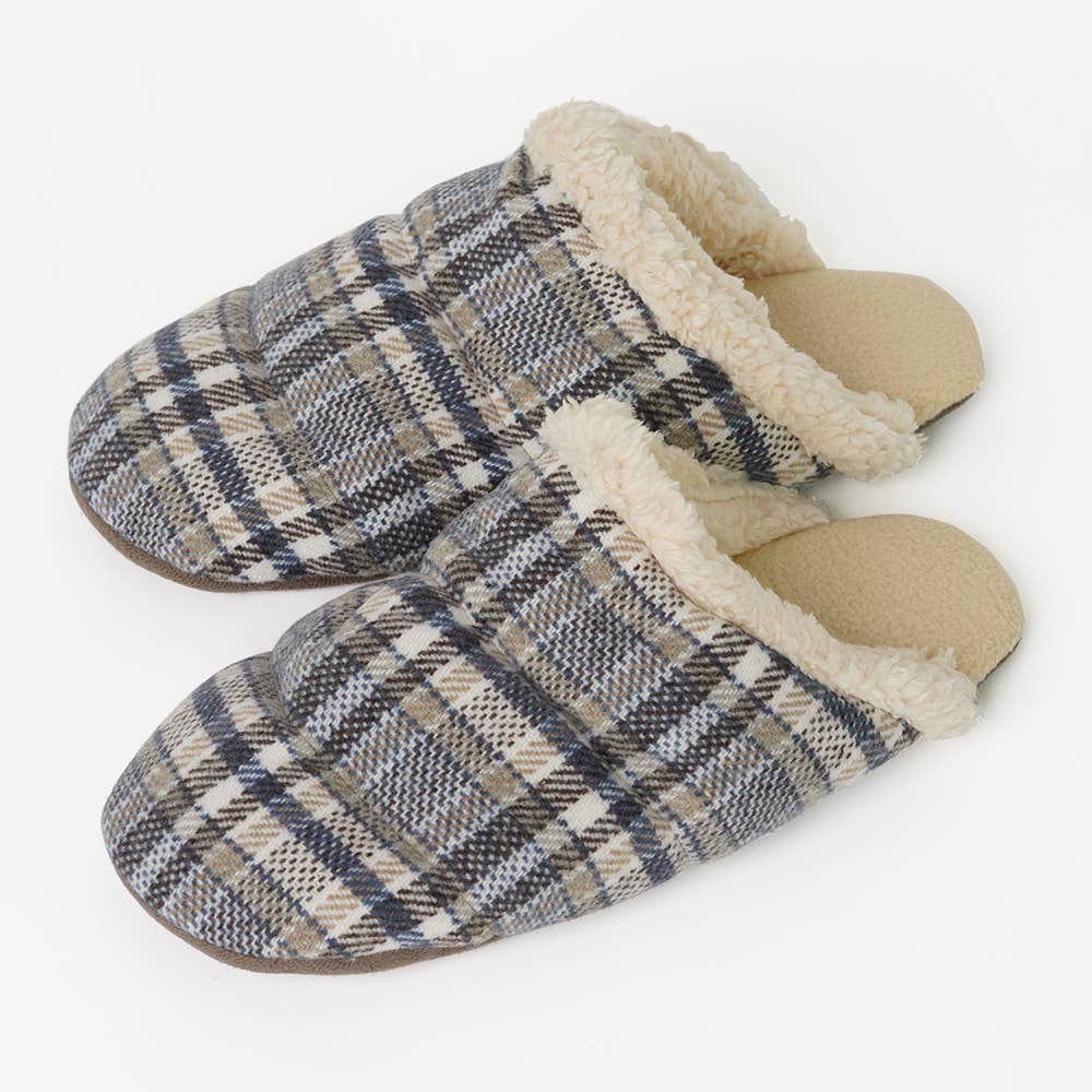 【サボタイプ】裏ボアルームシューズ【SALE】 AUQ105 ネービー