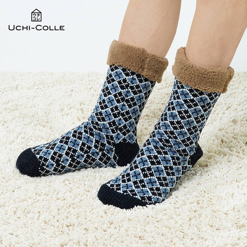 裏ボア ルームソックス ロング丈 メンズ Sale メンズ