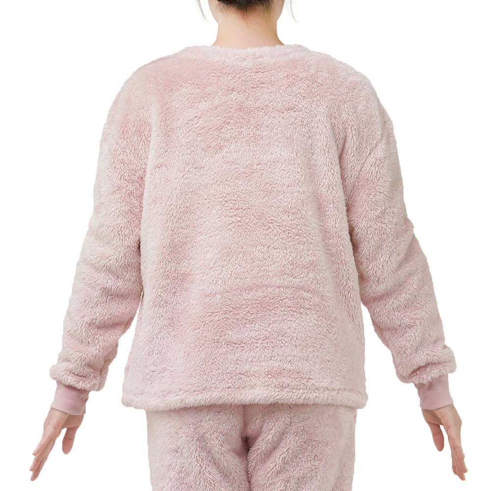裏起毛 両面シャギーボアプルオーバー レディース Auq853 レディース パジャマ ルームウェア 裏起毛 両面シャギーボアプルオーバー レディース Auq853 レディース パジャマ ルームウェア
