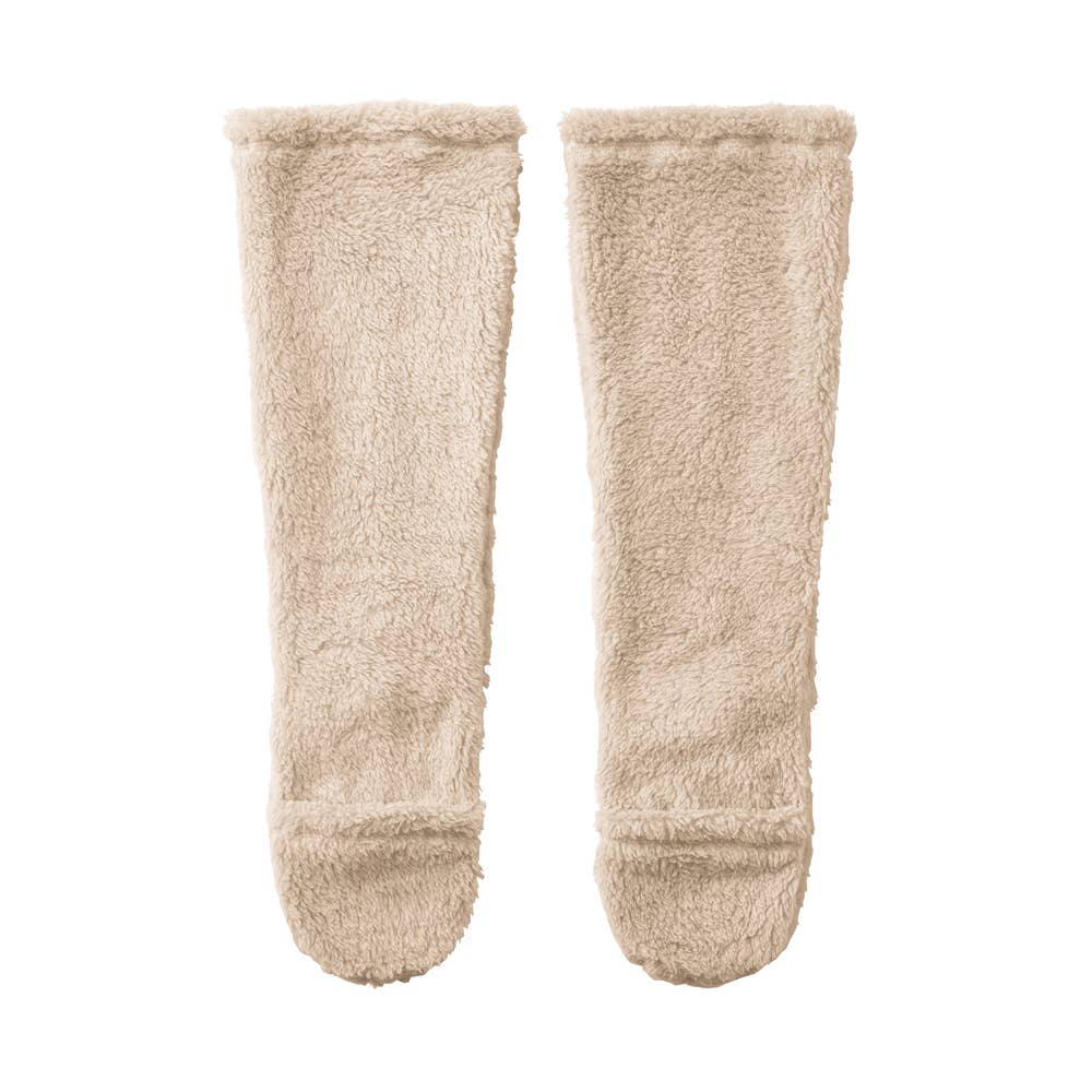【おやすみ】2wayつま先開閉ロング丈ソックス【SALE】 AUS871 モクベージュ