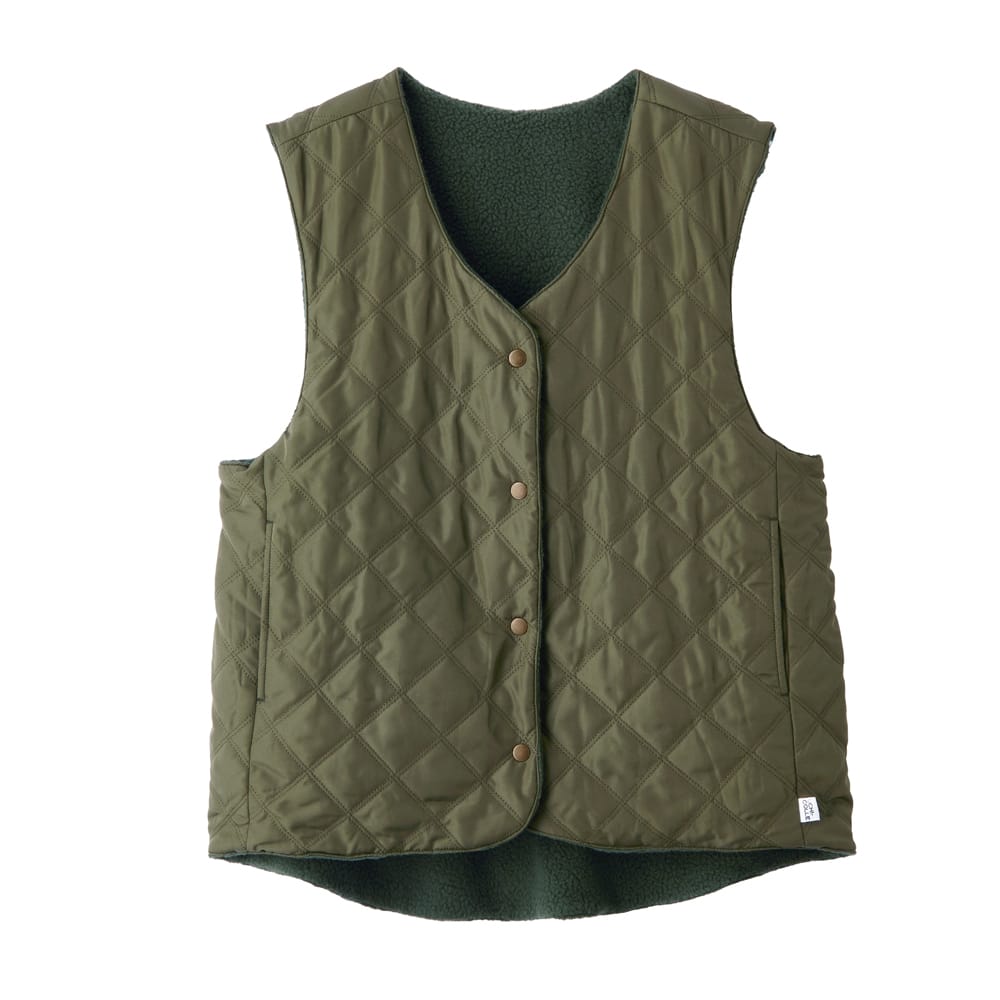 発熱中綿・裏ボア】リバーシブルベスト【SALE】 AUW951