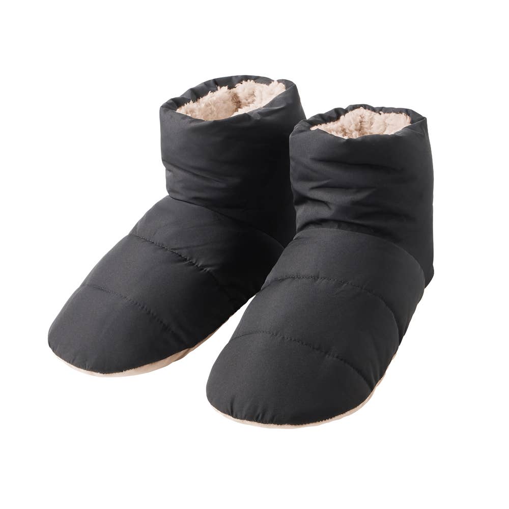 【バウンドヒーター】ルームシューズ ブーツタイプ AUY001 ブラック