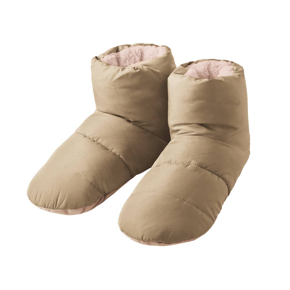 【バウンドヒーター】ルームシューズ ブーツタイプ AUY001 キャメル