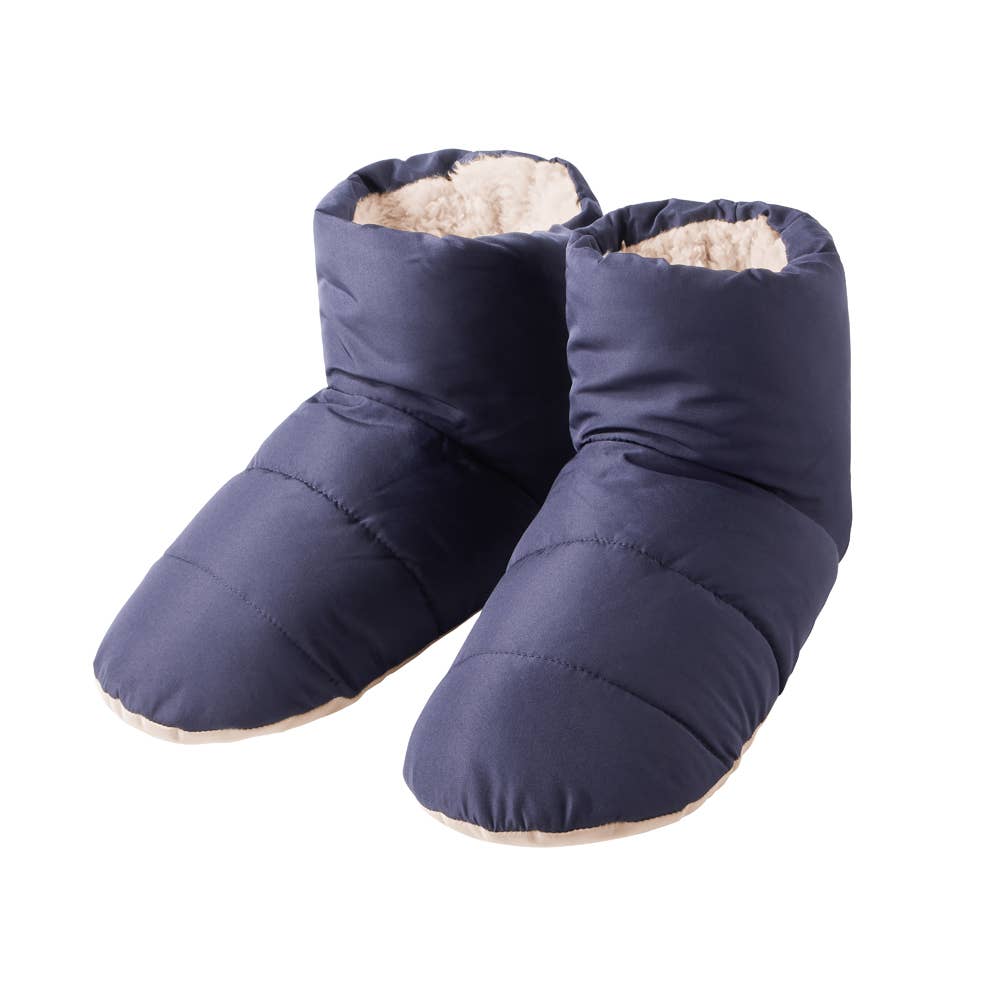 【バウンドヒーター】ルームシューズ ブーツタイプ AUY001 ネービー