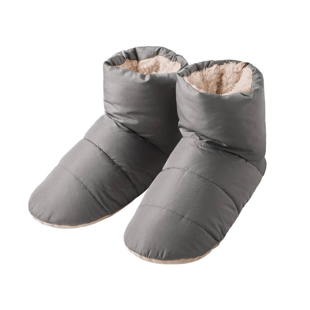 【バウンドヒーター】ルームシューズ ブーツタイプ AUY001 グレー