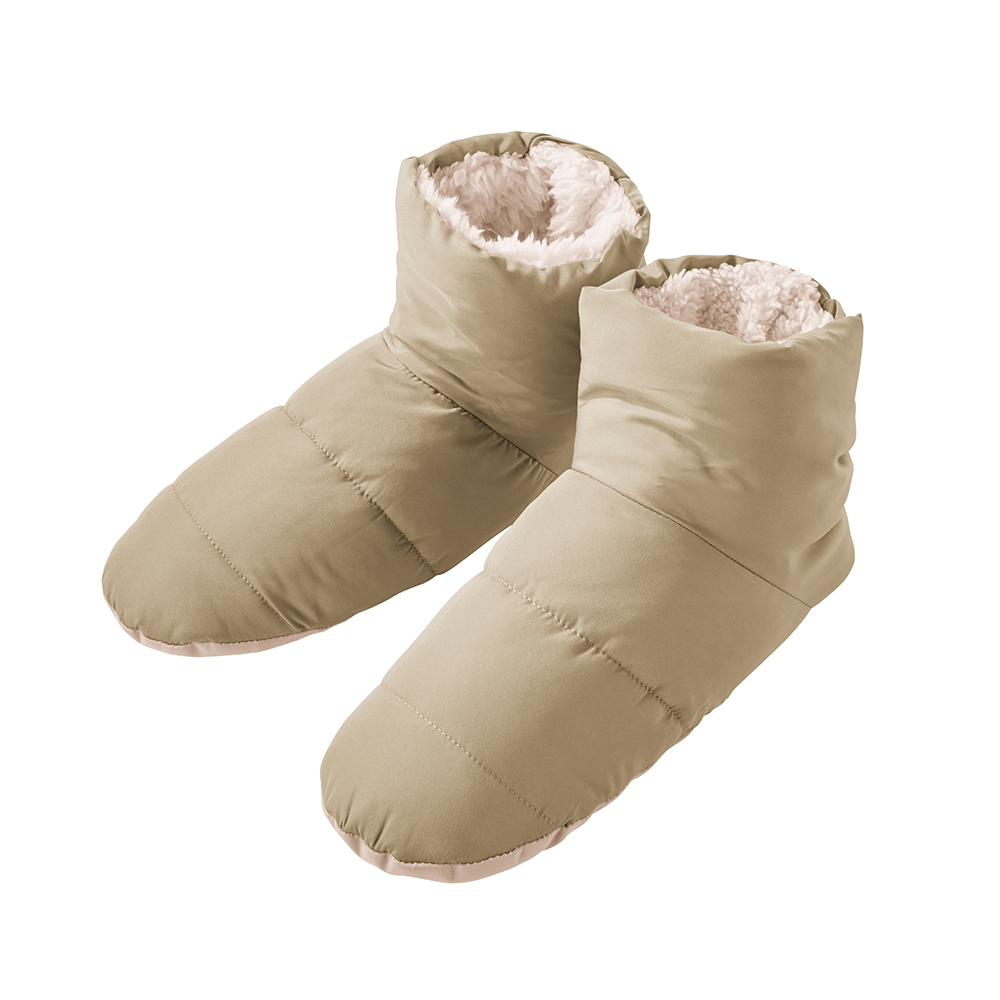 【バウンドヒーター】ルームシューズ ブーツタイプ AUY501 キャメル