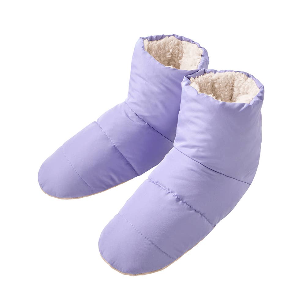 【バウンドヒーター】ルームシューズ ブーツタイプ AUY501 バイオレット