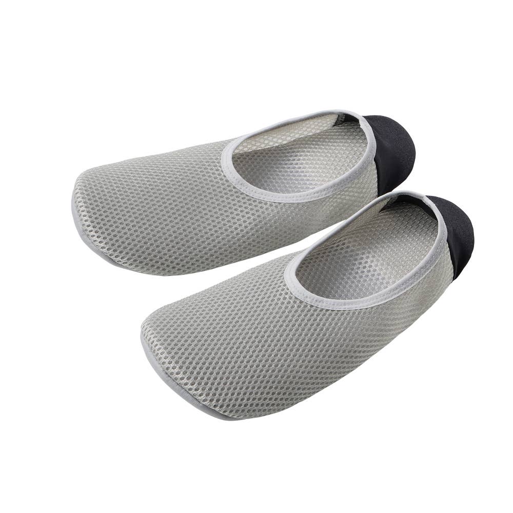 【おうちスリッポン】かかとクッション強化タイプ AUZ201 ライトグレー