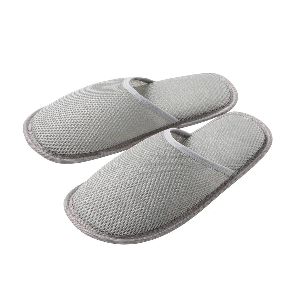 【おうちスリッポン】スリッパタイプ AUZ206 ライトグレー