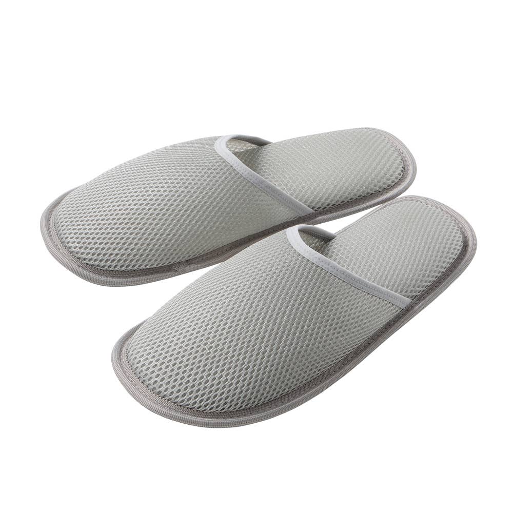 【おうちスリッポン】スリッパタイプ AUZ706 ライトグレー