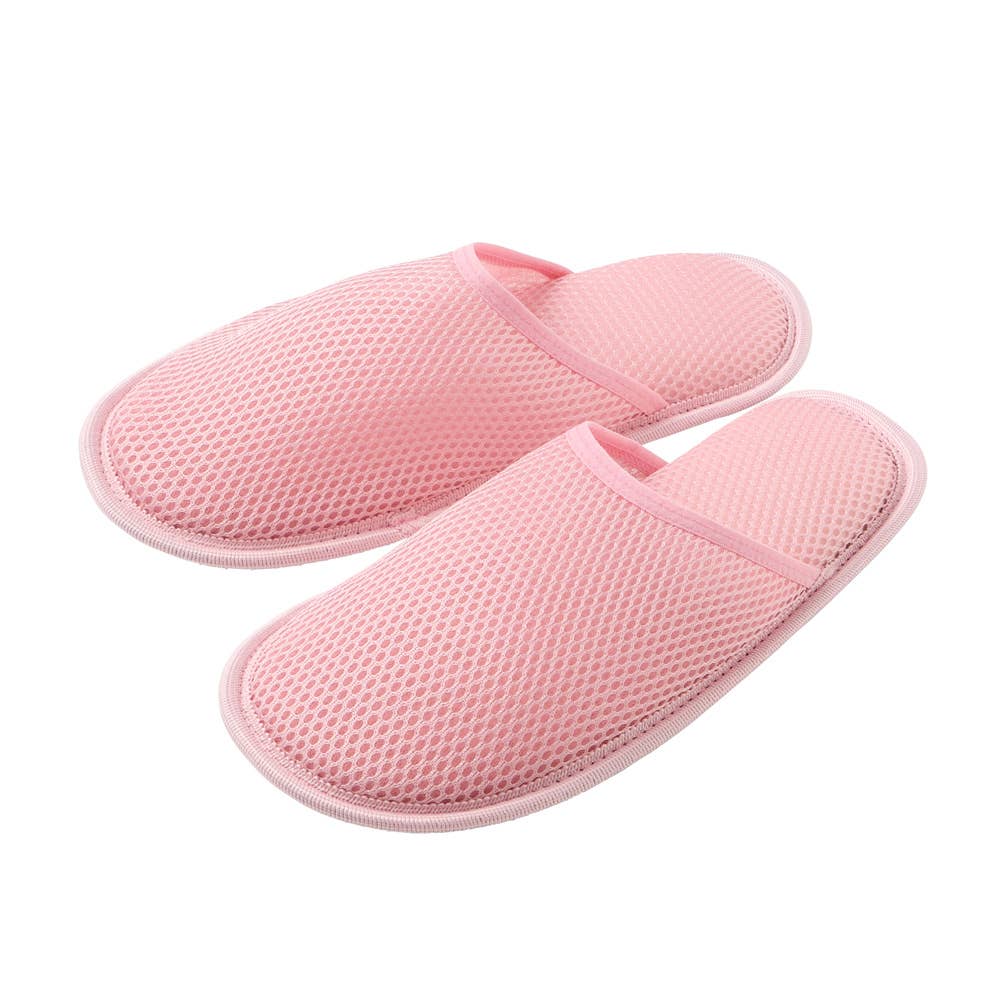 【おうちスリッポン】スリッパタイプ AUZ706 ペイルピンク