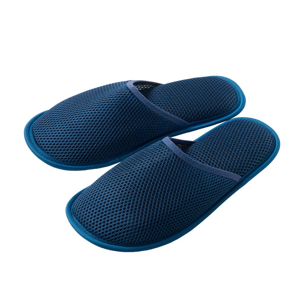 【おうちスリッポン】スリッパタイプ AUZ706 ネービー