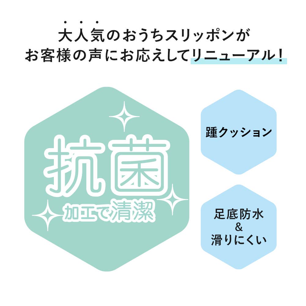 【おうちスリッポン】スリッパタイプ AUZ706 E1