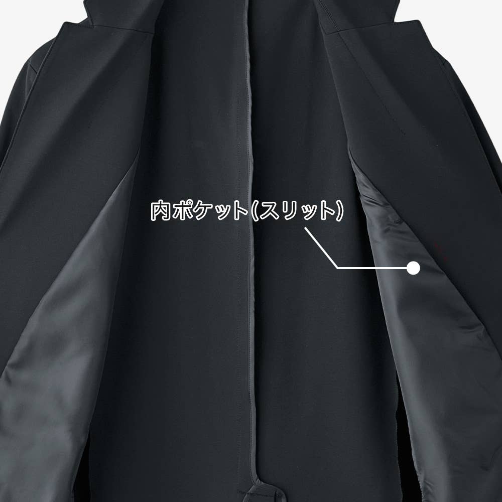 よく伸びて動きやすい スマートエアニット テーラードジャケット(送料無料) BD1393 E5