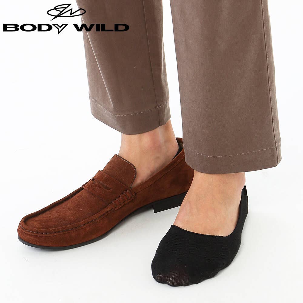 フットカバー 無地 メンズ 深履き 送料無料 23 25 ブラック メンズ