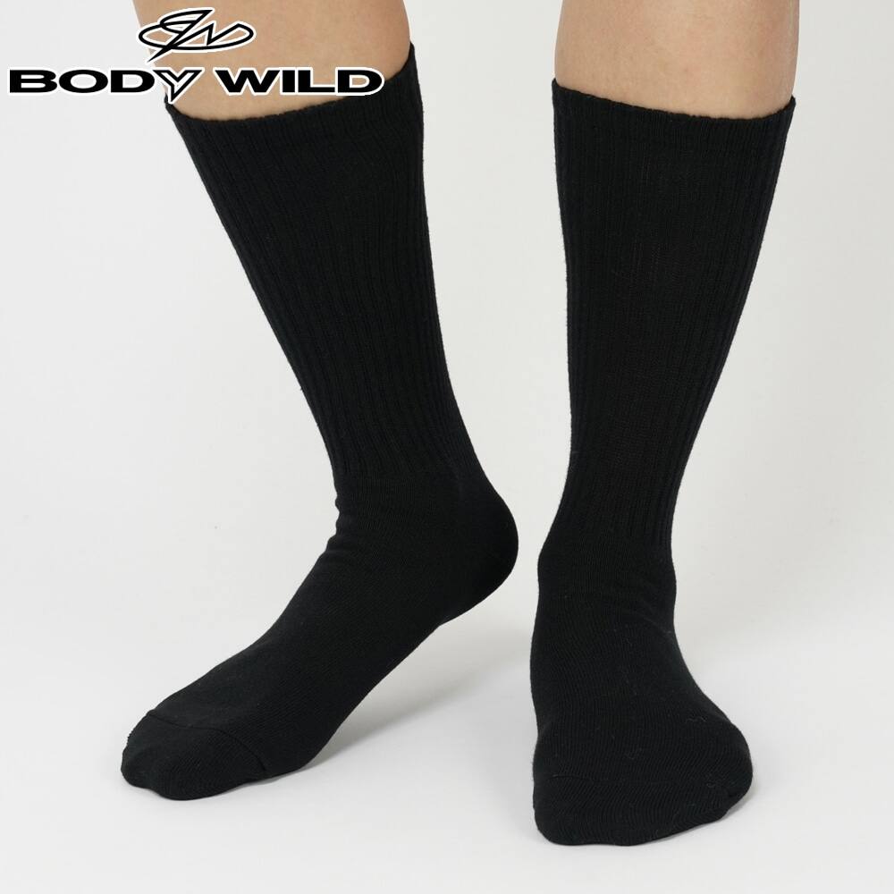 ＜GUNZE グンゼ＞ 10%OFF！BODY WILD(ボディワイルド) ソックス（メンズ）【SALE】 ブラック 25-27