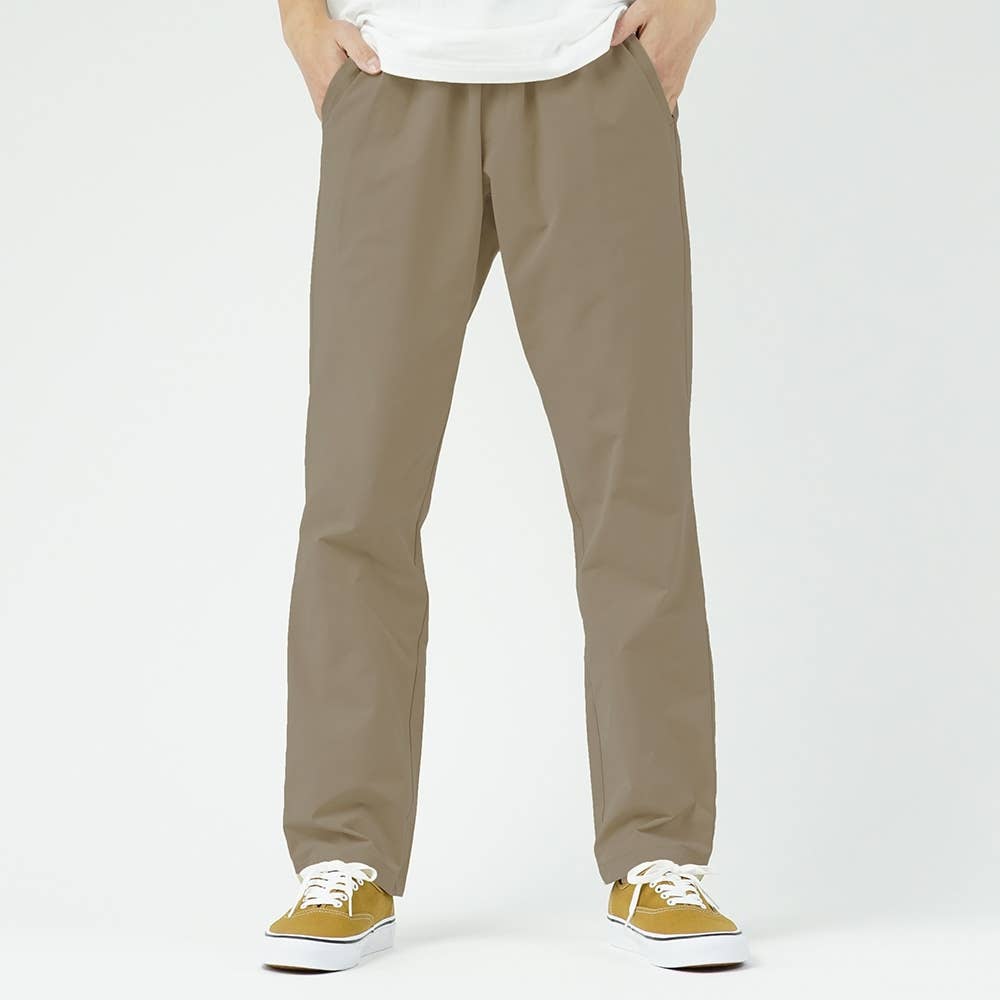 冷脚 冷感軽量素材ゆったりストレートパンツ メンズ p08k メンズ アウターパンツ