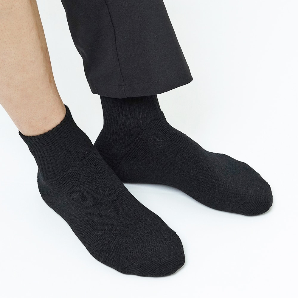 ベーシック】メリノウール混パイルショート丈靴下【SALE】 BDQ013 :メンズ 靴下