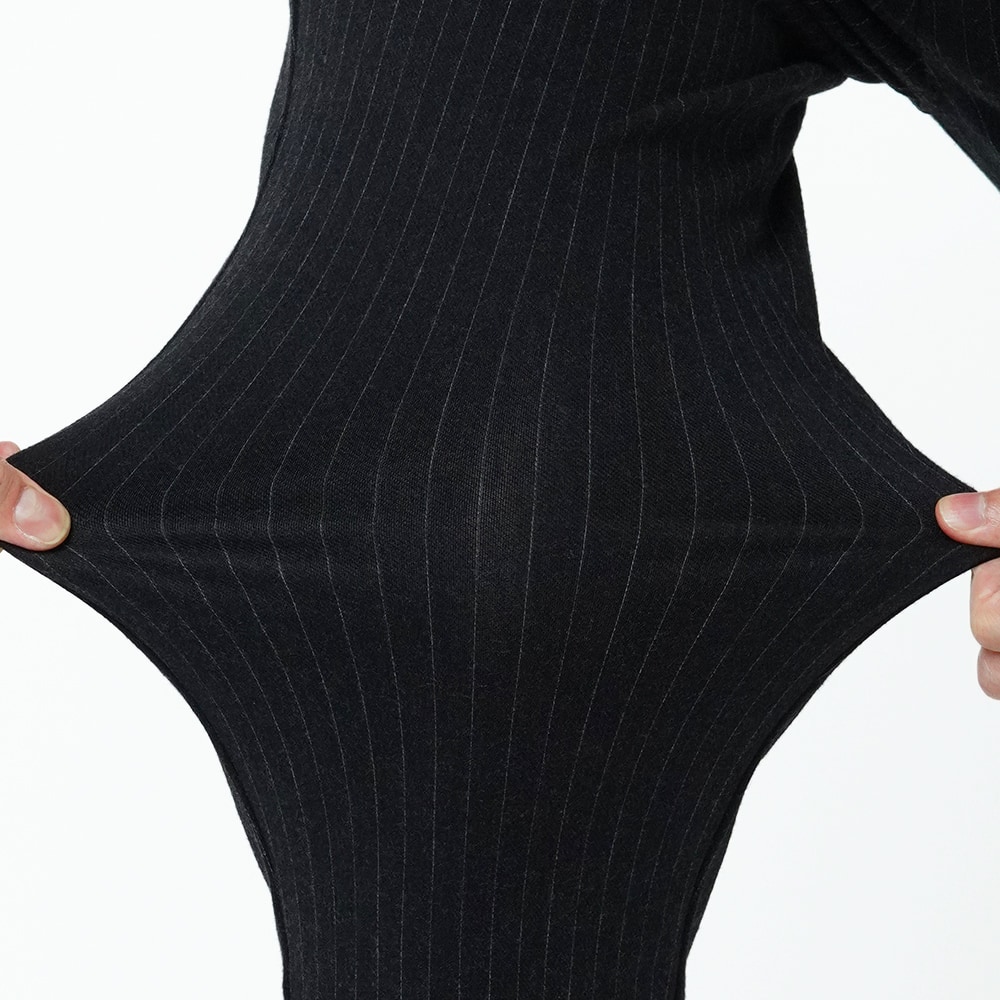 裏起毛】ウールライクストライプ柄パンツ【SALE】 BDQ207 :メンズ ストレッチパンツ・アウターパンツ