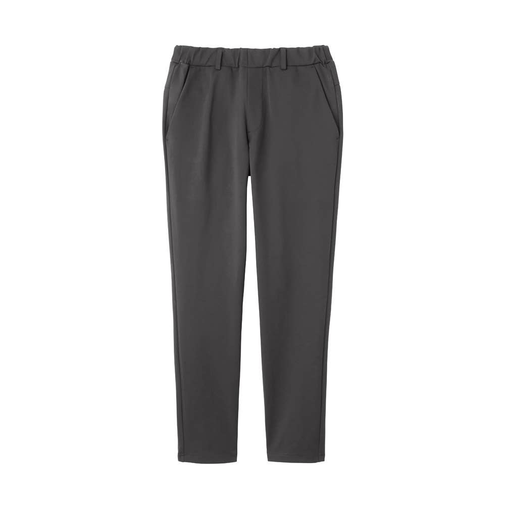 【スリムテーパード】スマートダブルニットストレッチパンツ BDU193 グレー