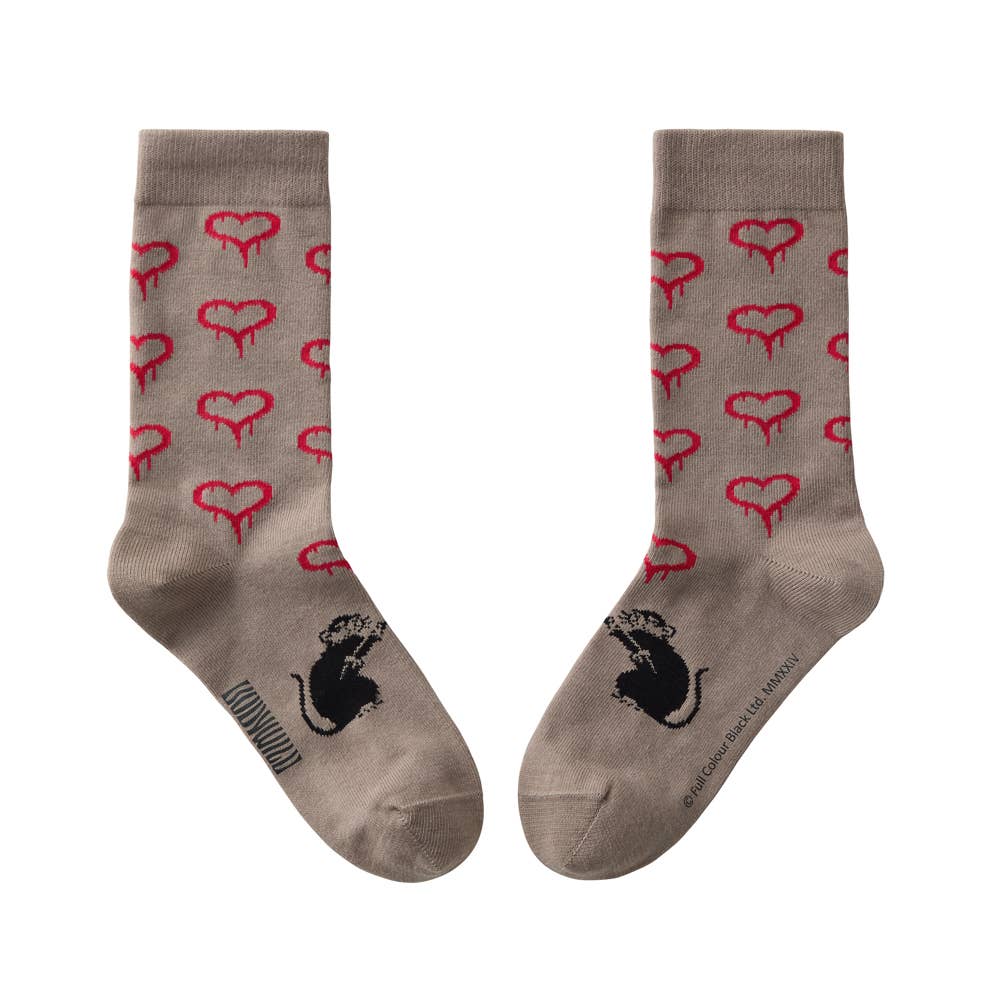 【BRANDALISED】ソックス~Love Rat~ BDW053 カーキ