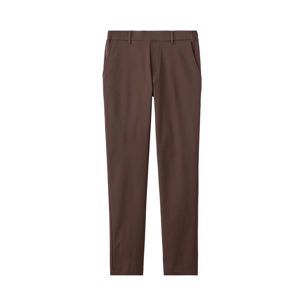 【テーパード】レーヨン混裏起毛 ストレッチパンツ BDW129 ブラウン