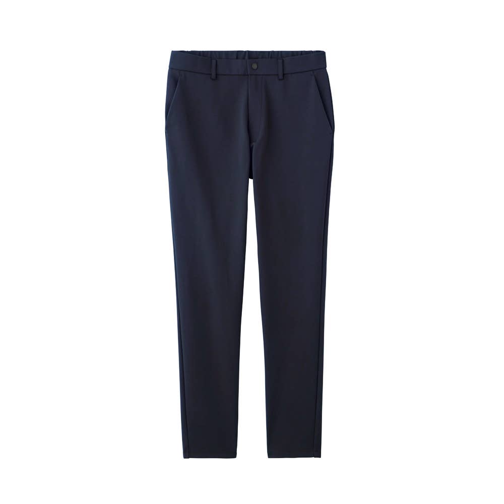 【テーパード】スマートダブルニットストレッチパンツ【セット割対象】