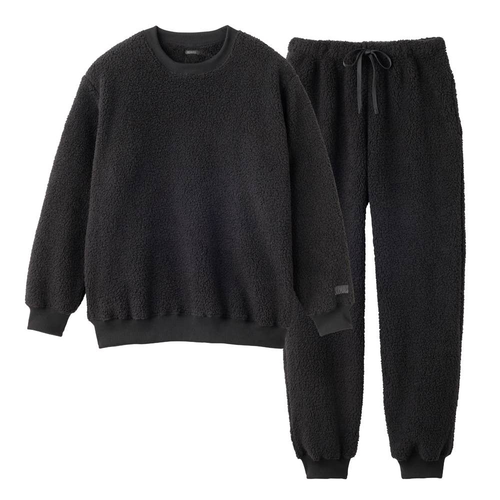 【ボアフリース】ルームウェア【送料無料】 BDY478 ブラック