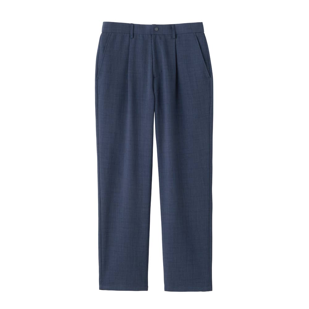 【遮熱・ドライ】サマーテーパードパンツ ファスナー＆ベルトループ付き BDZ165 ネービー