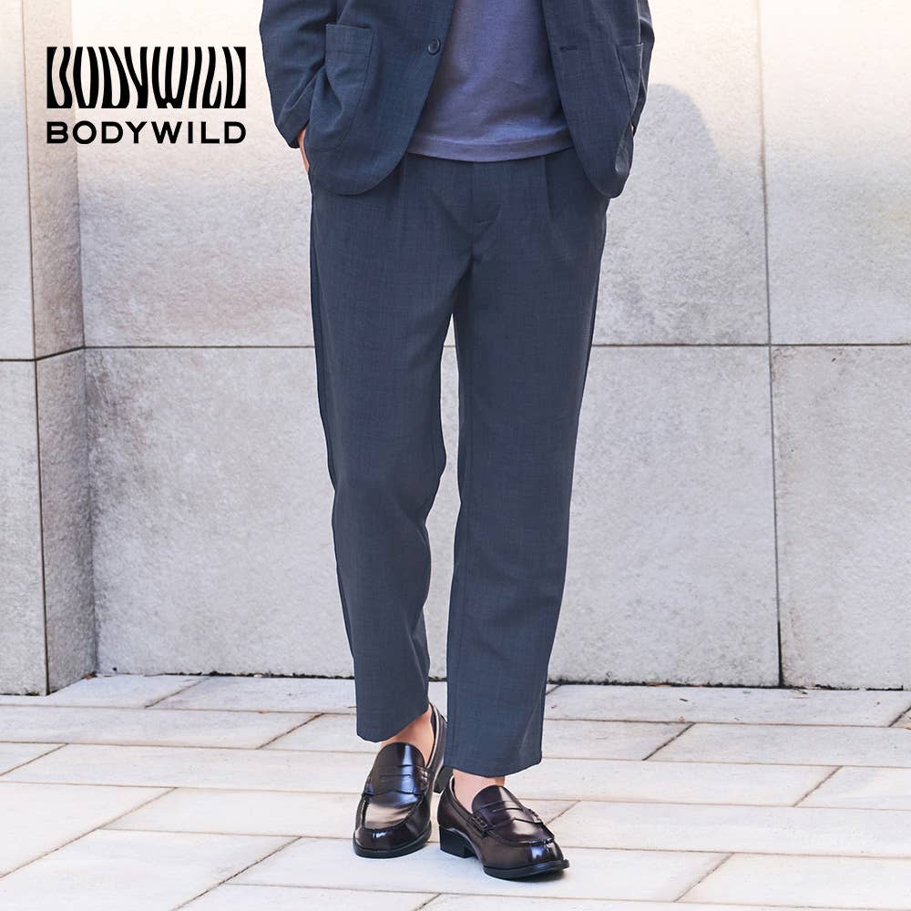 【遮熱・ドライ】サマーテーパードパンツ ファスナー＆ベルトループ付き