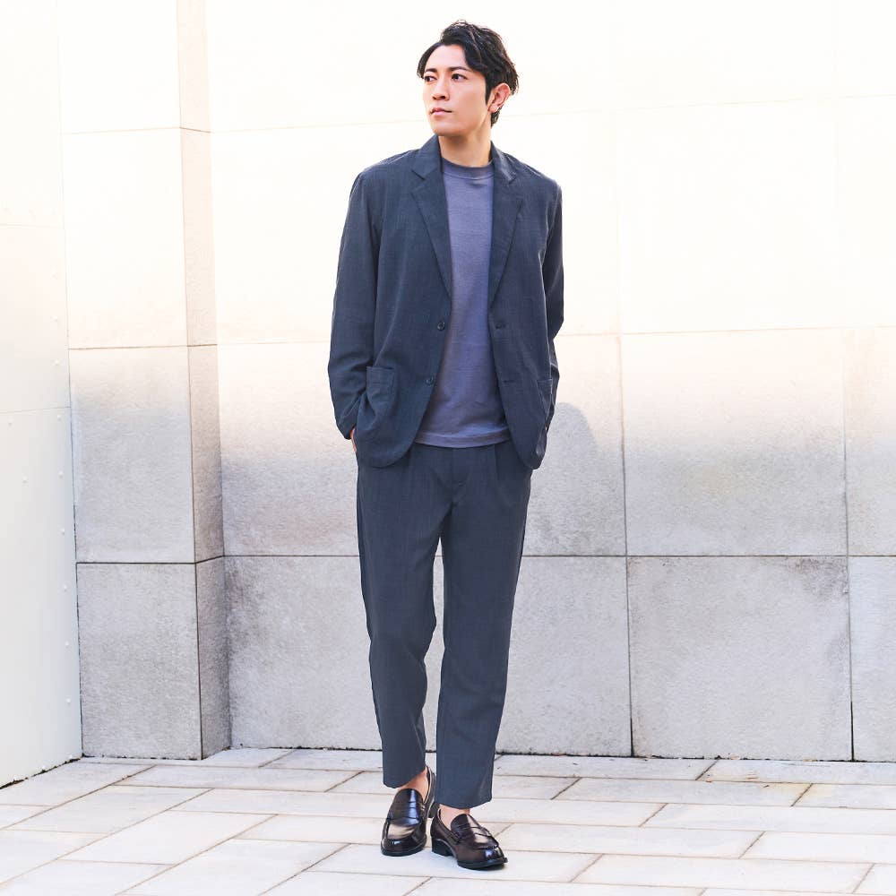 【遮熱・ドライ】サマーテーパードパンツ ファスナー&ベルトループ付き BDZ165 E7