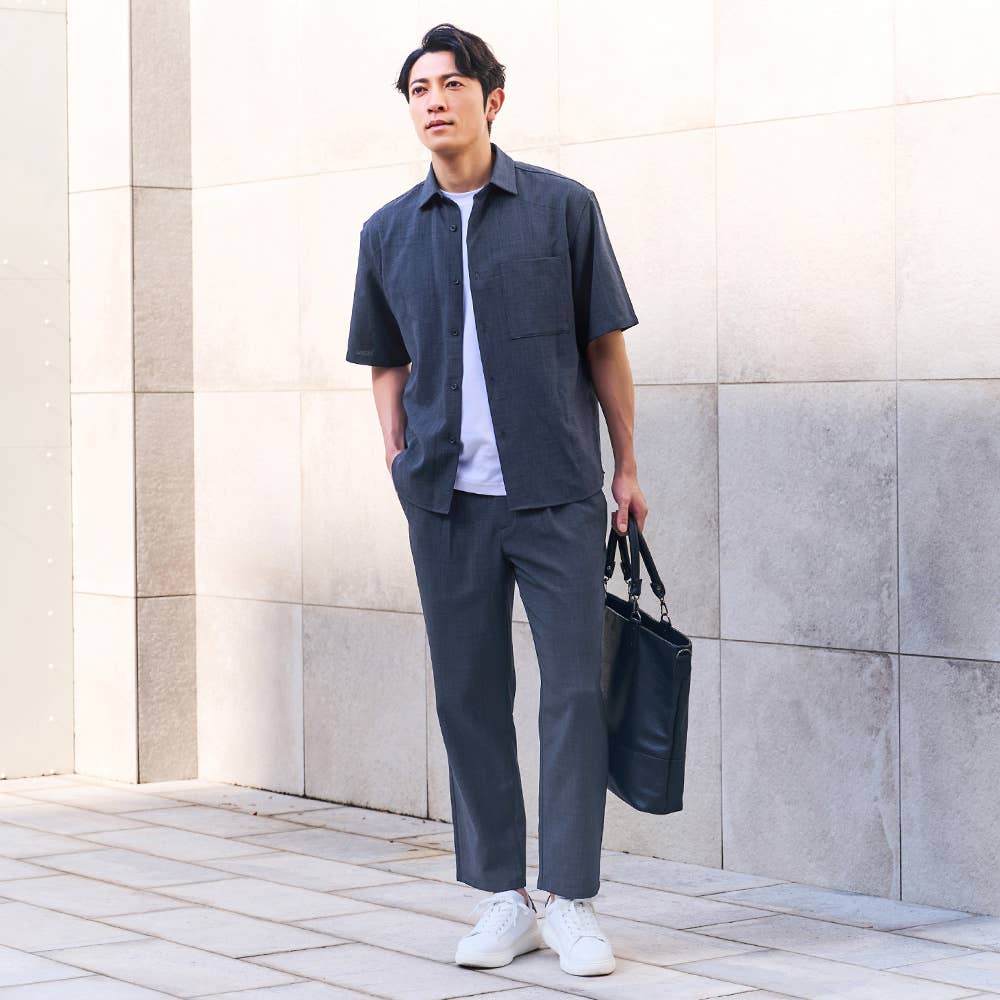 【遮熱・ドライ】サマーテーパードパンツ ファスナー&ベルトループ付き BDZ165 E8