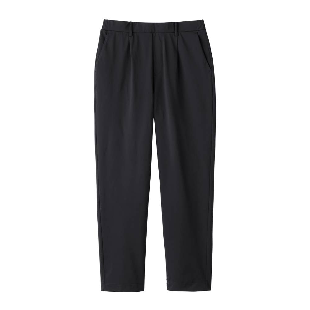 【メッシュストレッチ】テーパードパンツ ベルトループ付き BDZ176 ブラック